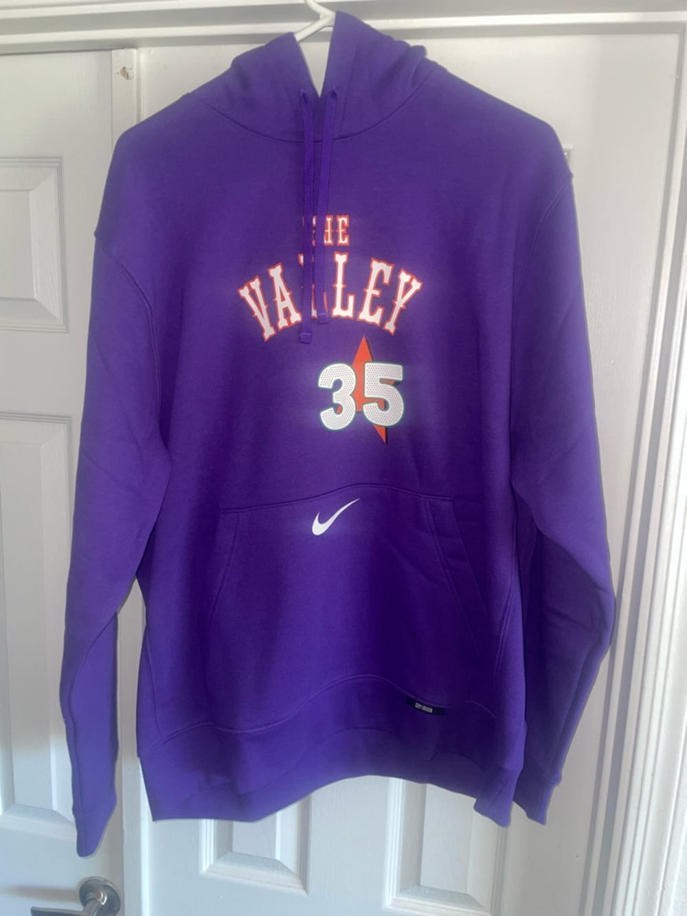 Men’s Kevin Durant Purple Phoenix Suns 2024/2025 City Edition Name Number Hoodie